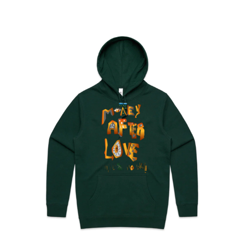 M.A.L Ghost Hoodie (Orange On Green)
