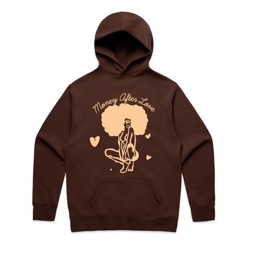 M.A.L Hoodie (Cream On Brown)