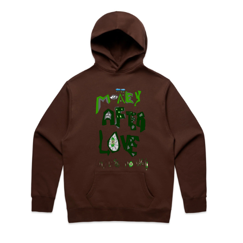 M.A.L Ghost Hoodies (Green On Brown)