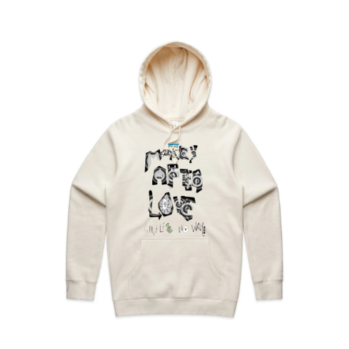 M.A.L Ghost Hoodie (Black On Cream)